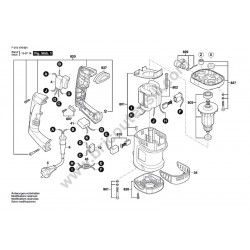 Skil Spare Parts for Rotary Hammer 1766 - Drawing