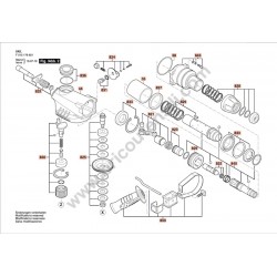 Skil Spare Parts for Rotary Hammer 1766 - Drawing 1