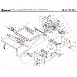 Compa-OMS Spare Parts for Portable tables saws Ts-Tsp