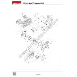 Dolmar Chainsaw PS550 Spare Parts - Drawing 1