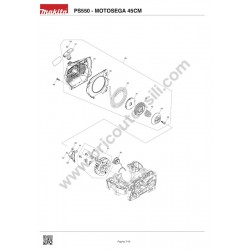 Dolmar Chainsaw PS550 Spare Parts  - Drawing 3