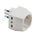 Adapter "Triple" with Schuko + Plug Male