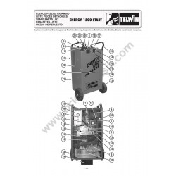 Ricambi Telwin per Carica Batterie Energy 1500 Start - Esploso