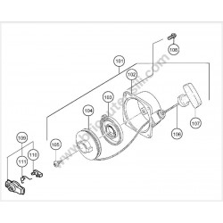 Hitachi Spare Parts for Blower RB 85E - Drawing 4