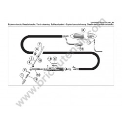 Ricambi Telwin per Inverter SUPERIOR TIG 421 DC-HF/LIFT 400V+ACC - Esploso Torcia
