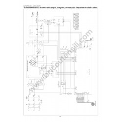 Telwin Spare Parts for Inverter SUPERTIG 280/1 AC/DC-HF/LIFT 400V - Wire Diagram