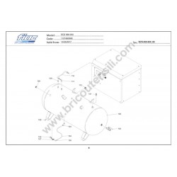 FIAC Silenced Compressor SCS 598-300 Spare Parts - Drawing 2