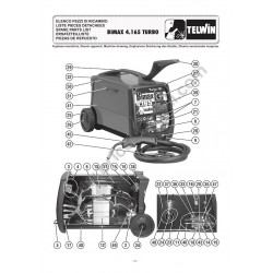 Telwin Spare Parts for Welding Bimax 4.165 Turbo - Drawing