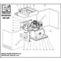 Ricambi Fiac per Compressore WHISPER AB335