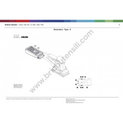 Bosch Spare Parts for Orbital Sander GSS 230 AE - Accessories Drawing