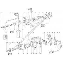 Metabo SBE 850 IMPULS Spare Parts - Drawing