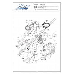 Ricambi Fiac per Compressore EASY 1100 - Esploso