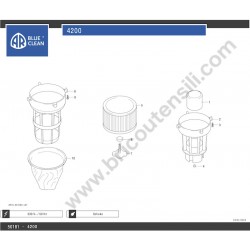 Ricambi per Aspirapolvere Annovi & Reverberi AR 4200 - Esploso 1