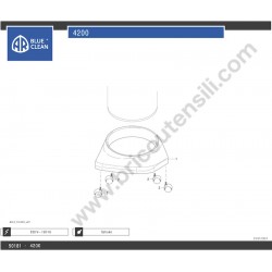 Ricambi per Aspirapolvere Annovi & Reverberi AR 4200 - Esploso 3