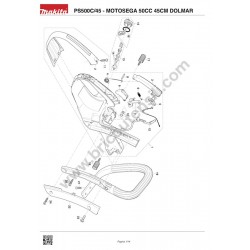 Ricambi Dolmar per Motosega PS500C/45 - Esploso 