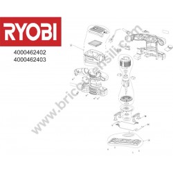RYOBI RSS280-S Orbital Sander Parts - Drawing