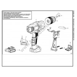 Black & Decker EGBL188 Ricambi - Esploso