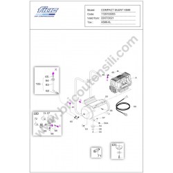 FIAC Compact Silent XS88-6L Spare Parts - Drawing