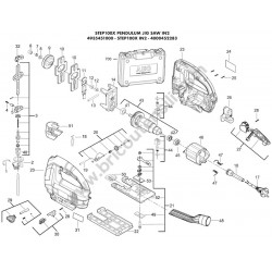 AEG Seghetto Alternativo STEP100X Pendulum Ricambi - Esploso