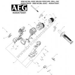 AEG BSB18C3BL-502C Drill Driver Spare Parts