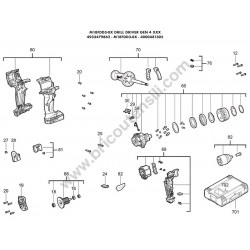 Milwaukee M18FDD3-0X Drill Driver Parts - Drawing