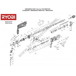RYOBI RSDS680KA2 Tassellatore SDS+ Ricambi - Esploso