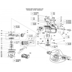AEG EX150E Levigatrice Rotorbitale Ricambi - Esploso