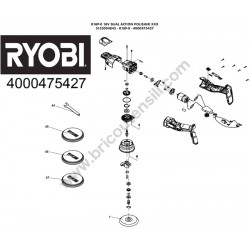 Ryobi R18P Dual Action Polisher Parts - Drawing