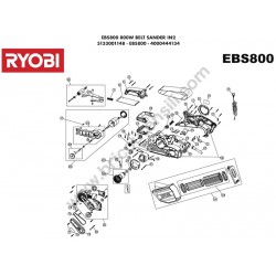 RYOBI EBS800 Levigatrice a Nastro Ricambi - Esploso