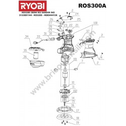 RYOBI ROS300 Random Orbital Sander Parts - Drawing