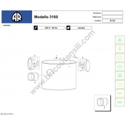 Ricambi per Aspirapolvere Annovi & Reverberi 3160 - Esploso 2