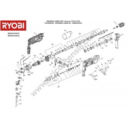 RYOBI RSDS680-K Tassellatore SDS+ Ricambi - Esploso