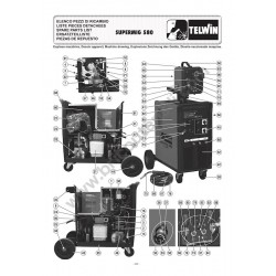 Ricambi Telwin per Saldatrice Supermig 580