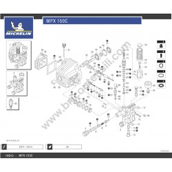 Michelin MPX 150C Spare Parts - Pump Drawing