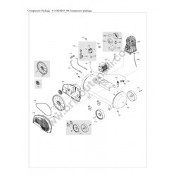 ABAC PRO A39B 270 CM3 E1 Parts - Compressor package