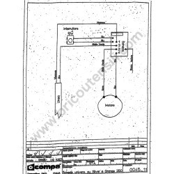 Electronic Board for Miter Saw Compa Silver 250 - WIRE DIAGRAM