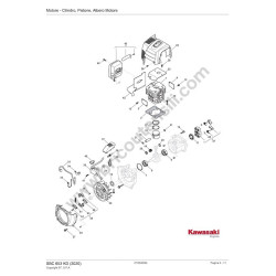 Stiga SBC 653 KD Spare Parts - Engine Drawing