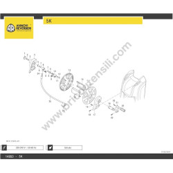 Annovi Reverberi DTS - 5K - 14950 Parts - Hose Reel Drawing