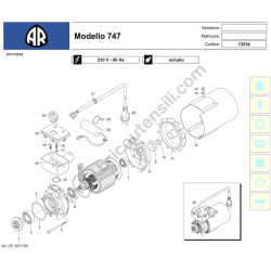 Annovi Reverberi 747 13534 Parts - Drawing 2