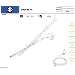 Annovi & Reverberi Parts for Pressure Washer AR747