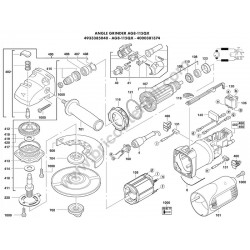 Milwaukee AG8-115QX Ricambi - Esploso
