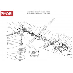RYOBI EAG2000RS Angle Grinder Parts - Drawing