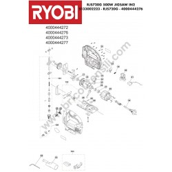 RYOBI RJS720G Jigsaw Parts - Drawing