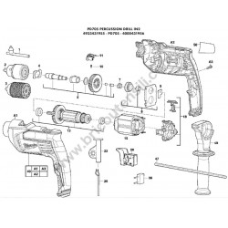 Milwaukee PD705 Ricambi - Esploso