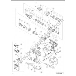 Hitachi DV18DMR Spare Parts - Drawing