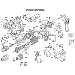 AEG Percussion Drill SBE630R Parts - Drawing