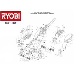RYOBI RLM15E36H Rasaerba Ricambi - Esploso