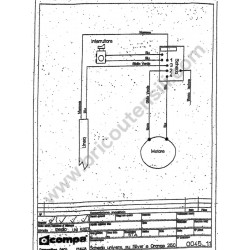 Electronic Board for Miter Saw Compa Orange 305-01 - Wire Diagram