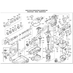 AEG MH5E Demolition Hammer Parts - Drawing