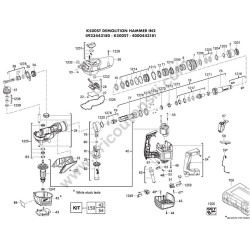 Milwaukee K500ST Demolition Hammer Parts - Drawing